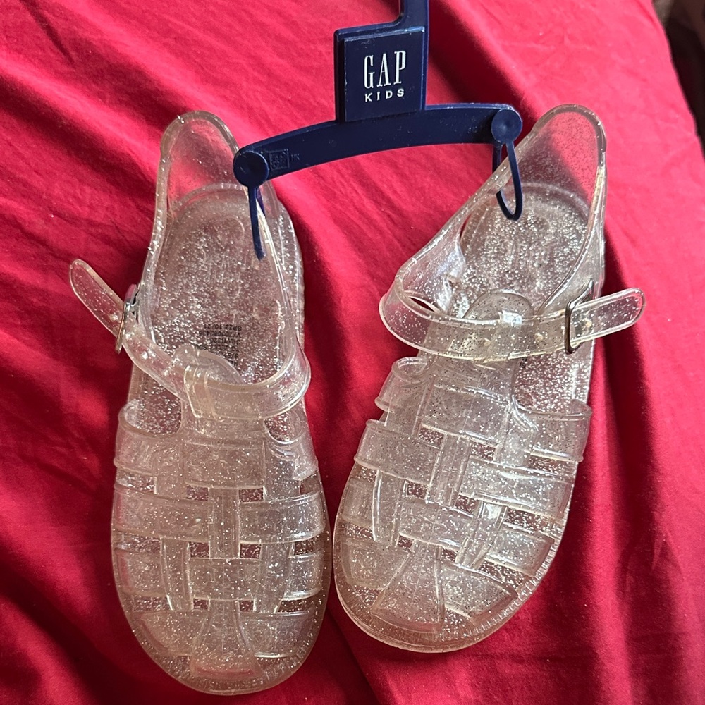 GAP Kids Clear Glitter Jelly Sandals